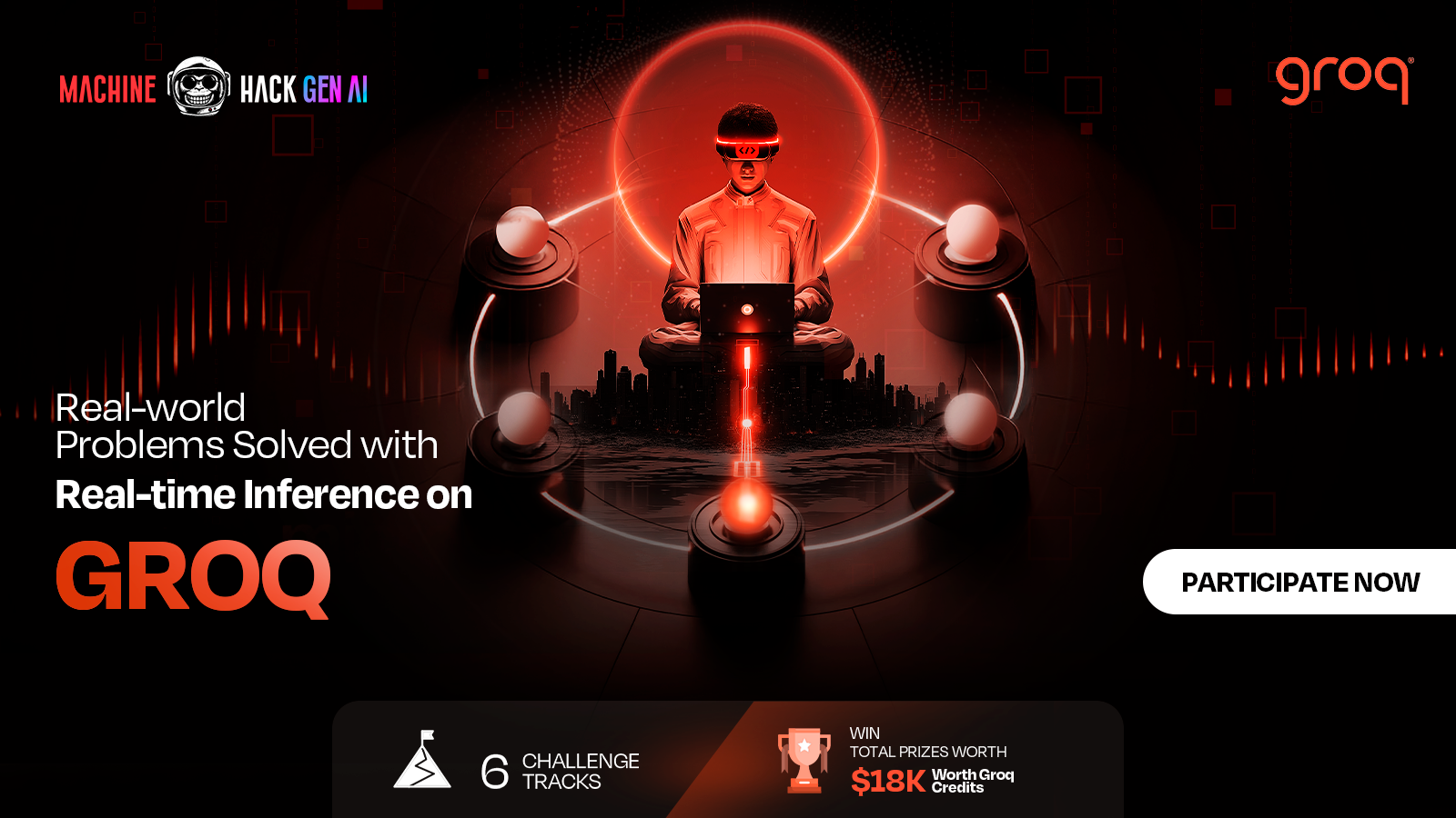 Groq AI Hackathon banner background